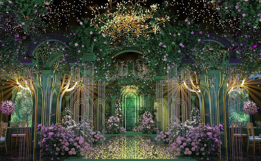 头屯河奇妙森林婚礼堂效果展示